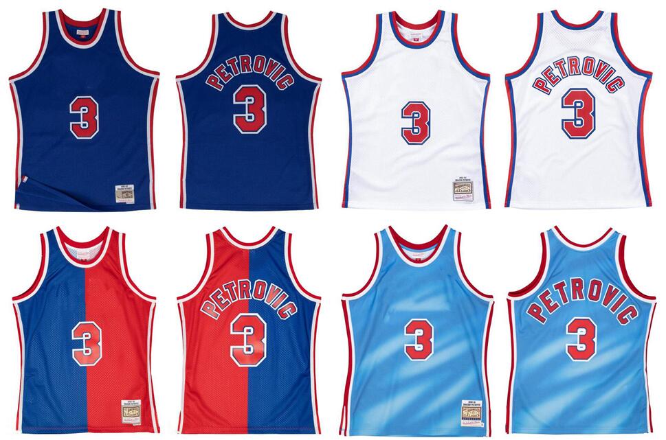 Drazen Petrovic Stitched basketball Jersey S-6XL Mitchell Ness jersey 1990-91 92-93 Mesh Hardwoods Classics retro jerseys Men women Youth 3, Stitched jersey
Drazen Petrovic Stitched basketball Jersey S-6XL Mitchell Ness jersey 1990-91 92-93 Mesh Hardwoods Classics retro jerseys Men women Youth 3, Stitched jersey