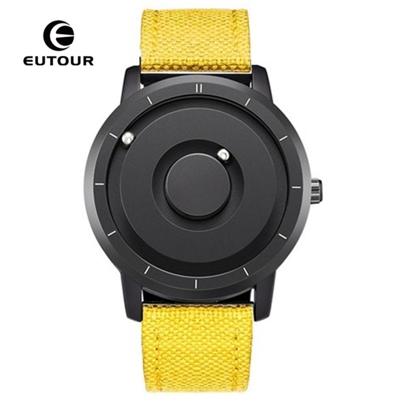 Wristwatches EUTOUR Men Watch Yellow Black Fashion Nylon Band Strap Reloj Magnetic Magnet Metal Multifunctional Men's Quartz Watches, Cool black
Wristwatches EUTOUR Men Watch Yellow Black Fashion Nylon Band Strap Reloj Magnetic Magnet Metal Multifunctional Men's Quartz Watches, Cool black