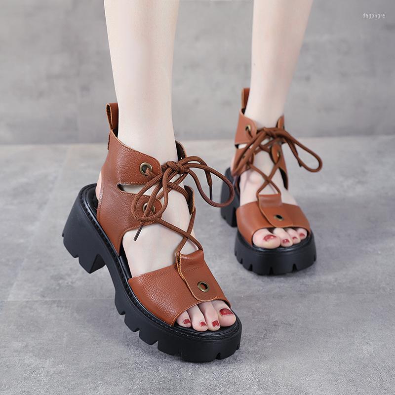 Sandals Cowhide Thick Heel Waterproof Platform Roman Shoes Leather Hollow 2023 Summer Fish Mouth High-top Women, Auburn
Sandals Cowhide Thick Heel Waterproof Platform Roman Shoes Leather Hollow 2023 Summer Fish Mouth High-top Women, Auburn