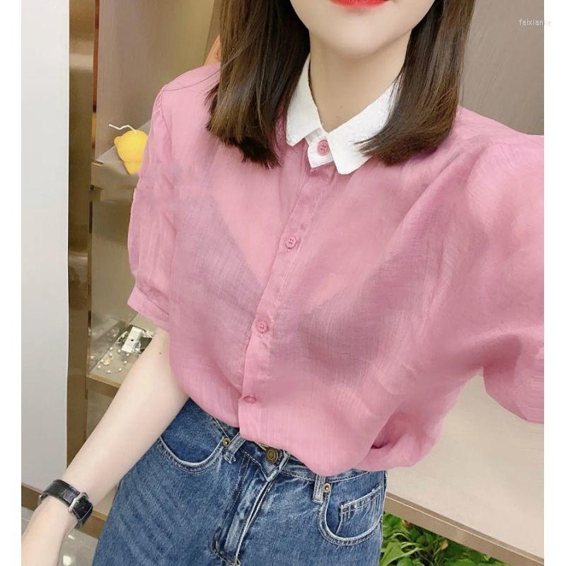 Women's Blouses Fashion Retro Women's 2023 Summer High Neck Shirt Vintage Clothes For Women Tops Shirts, Green
Women's Blouses Fashion Retro Women's 2023 Summer High Neck Shirt Vintage Clothes For Women Tops Shirts, Green