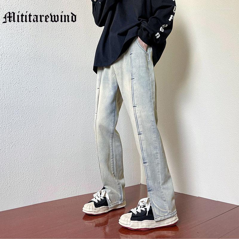 Men' Jeans Retro High Street Men Spliced Straight Slit Wash Pants Hip Hop Y2k Autumn Casual Full Lenght Zipper Fashion Trousers, Black
Men' Jeans Retro High Street Men Spliced Straight Slit Wash Pants Hip Hop Y2k Autumn Casual Full Lenght Zipper Fashion Trousers, Black