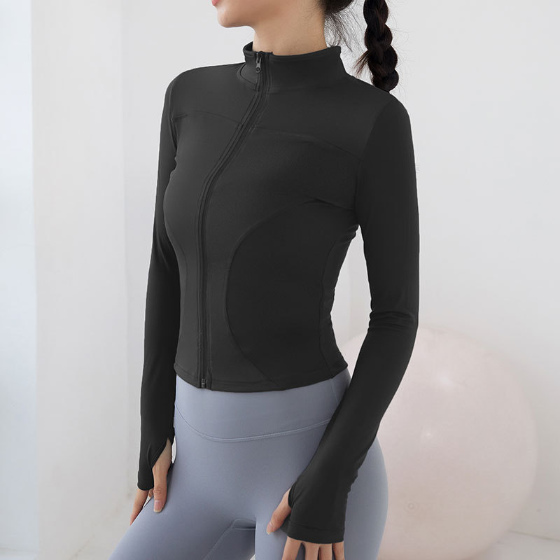 LL Zipper Nude Feeling Yoga Clothes Long-Sleeved Top Sports Women' Tight High Collar European And American Fitness Coat, Pink
LL Zipper Nude Feeling Yoga Clothes Long-Sleeved Top Sports Women' Tight High Collar European And American Fitness Coat, Pink