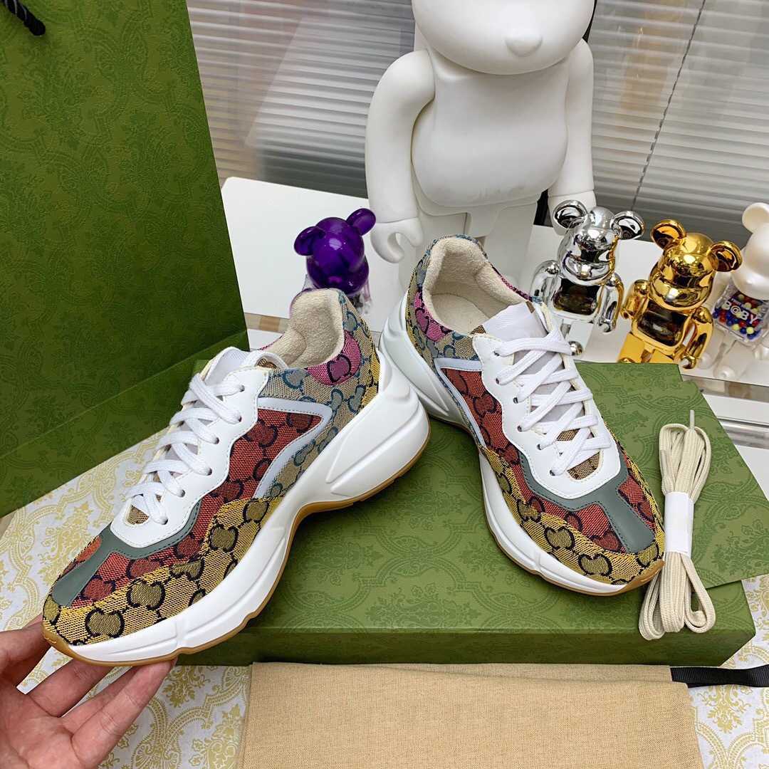 Designer Shoes G family 2023 spring new color matching flower daddy women's high version thick bottom inner heightening leisure couple shoes, Orange
Designer Shoes G family 2023 spring new color matching flower daddy women's high version thick bottom inner heightening leisure couple shoes, Orange
