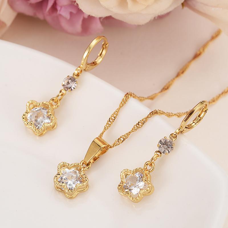 Necklace Earrings Set Gold Color Wedding Bridal Cz White Stone African Women Girls Crystal Vintage Flower Mother Girlfriend, Picture shown
Necklace Earrings Set Gold Color Wedding Bridal Cz White Stone African Women Girls Crystal Vintage Flower Mother Girlfriend, Picture shown