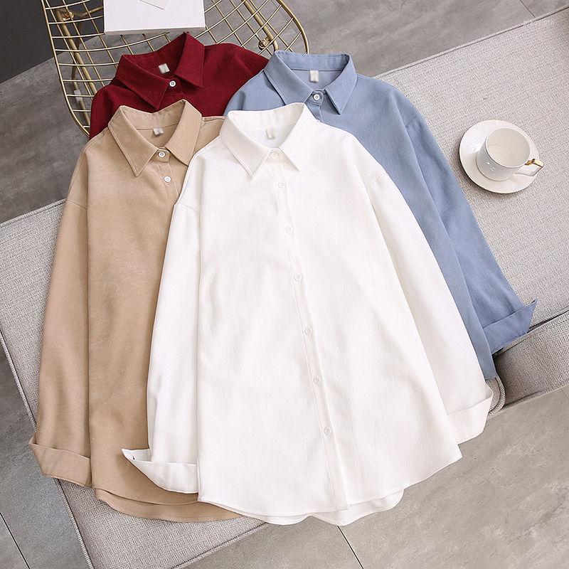 Women' Blouses Women Tops Pink White Blue Button Up Long Sleeve Shirt Female 2023 Spring Korean Fashion Shirts Mujer, Khaki
Women' Blouses Women Tops Pink White Blue Button Up Long Sleeve Shirt Female 2023 Spring Korean Fashion Shirts Mujer, Khaki
