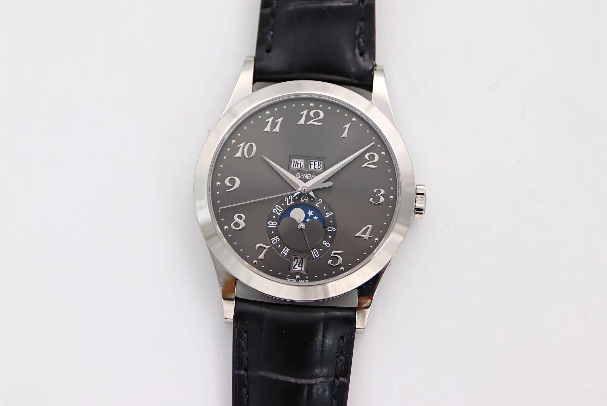 GR Men's watch 5396 Size 38.5 mm with 324S movement All functions automatically jump to sapphire mirror over time, As shown
GR Men's watch 5396 Size 38.5 mm with 324S movement All functions automatically jump to sapphire mirror over time, As shown