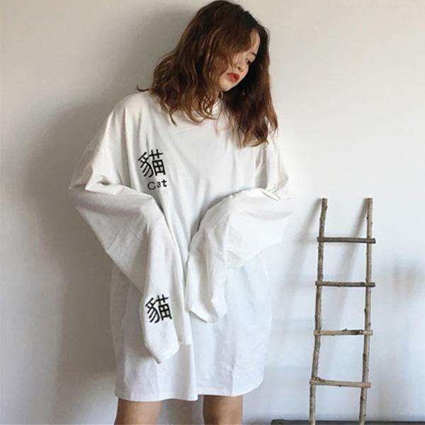 Women's T Shirts Harajuku Shirt Women Letter Embroidery Long Sleeve Top Loose T-Shirts Autumn Winter Fashion Tops Tee Female O-neck, Xian 1970 bai
Women's T Shirts Harajuku Shirt Women Letter Embroidery Long Sleeve Top Loose T-Shirts Autumn Winter Fashion Tops Tee Female O-neck, Xian 1970 bai