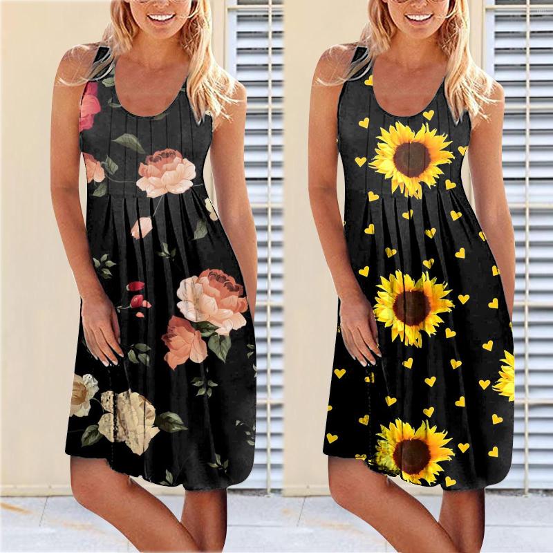 Casual Dresses Dress For Women Plus Size Round Neck Fold Flowers Print Condole Belt Long Teens Vestidos Elegantes Para Mujer, Pink
Casual Dresses Dress For Women Plus Size Round Neck Fold Flowers Print Condole Belt Long Teens Vestidos Elegantes Para Mujer, Pink