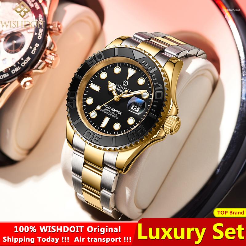 Wristwatches Original WISHDOIT Men Automatic Mechanical Watch Stainless Steel Waterproof Luminous Watches Casual Fashion, Silver black
Wristwatches Original WISHDOIT Men Automatic Mechanical Watch Stainless Steel Waterproof Luminous Watches Casual Fashion, Silver black
