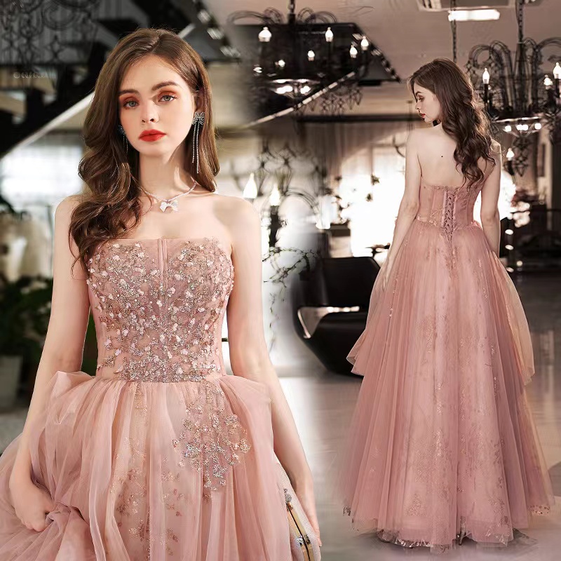 Eleagnt Mother Of The Bride Beads Appliqued Lace Evening Dress Sequined Crystal Side Split Ruched Satin Tail Formal Mother's Wear Wedding Dresses