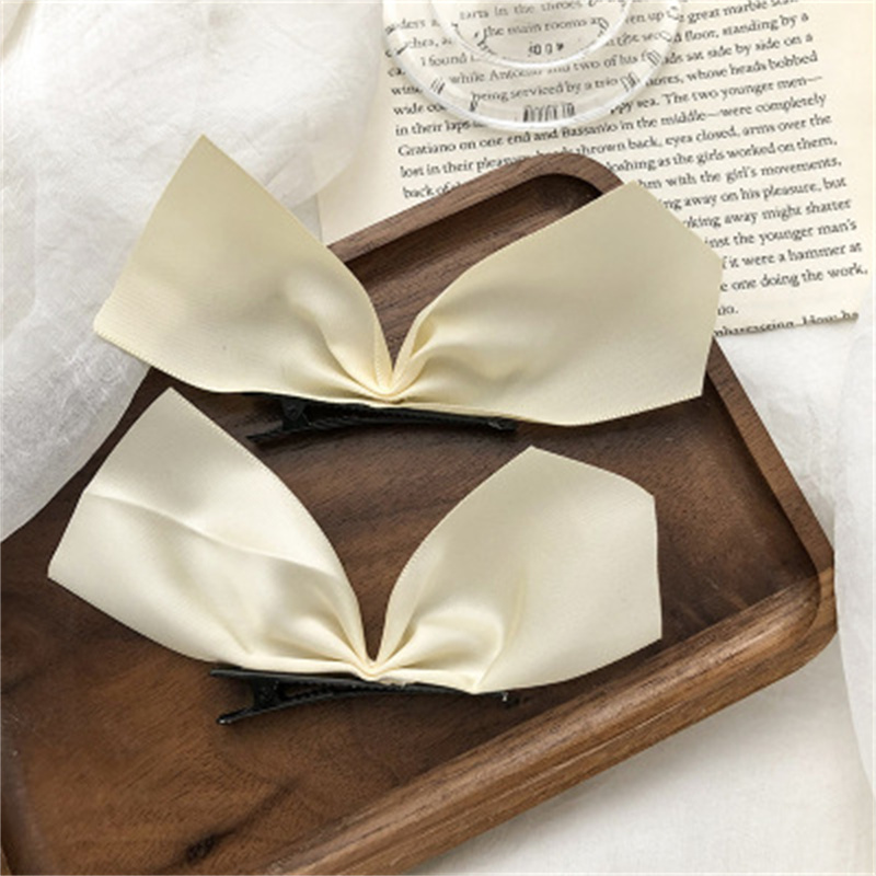 Korean version barrette bowknot hairpin net red same spring clip hairpin pair clip girl back head hairpin princess hairpin girl
