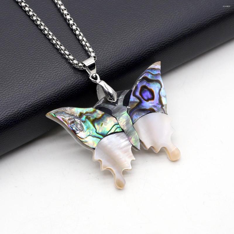 Pendant Necklaces Natural Abalone Shell Necklace Butterfly Shape Charms For Jewelry Making Gifts 45x35mm
Pendant Necklaces Natural Abalone Shell Necklace Butterfly Shape Charms For Jewelry Making Gifts 45x35mm