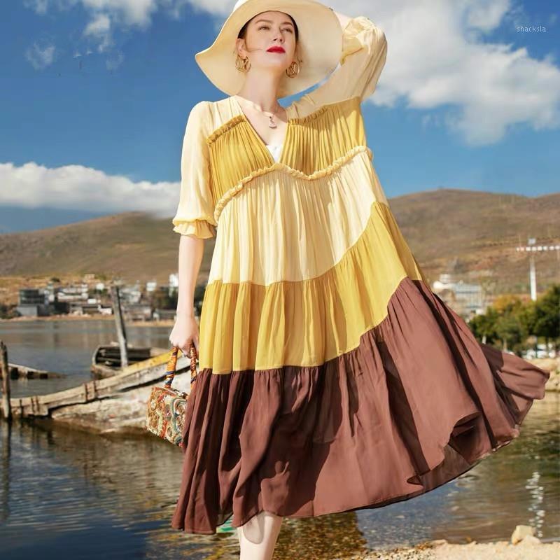 Casual Dresses Spring Summer Women Fashion Plus Size 4xl Long Vintage Patchwork Dress Elegant Loose A-Line Bodycon Vestido A50, Huanglitiaowen
Casual Dresses Spring Summer Women Fashion Plus Size 4xl Long Vintage Patchwork Dress Elegant Loose A-Line Bodycon Vestido A50, Huanglitiaowen