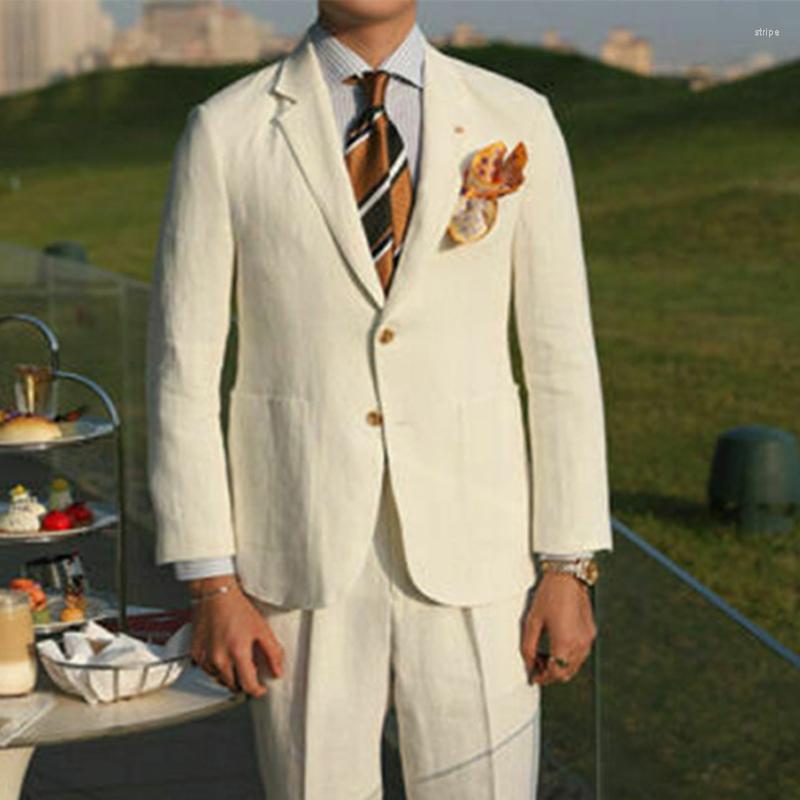 Men's Suits Beige Linen Causal Men Summer 2023 With Notched Lapel 2 Piece Wedding Tuxedo For Prom Man Fashion Clothes
Men's Suits Beige Linen Causal Men Summer 2023 With Notched Lapel 2 Piece Wedding Tuxedo For Prom Man Fashion Clothes