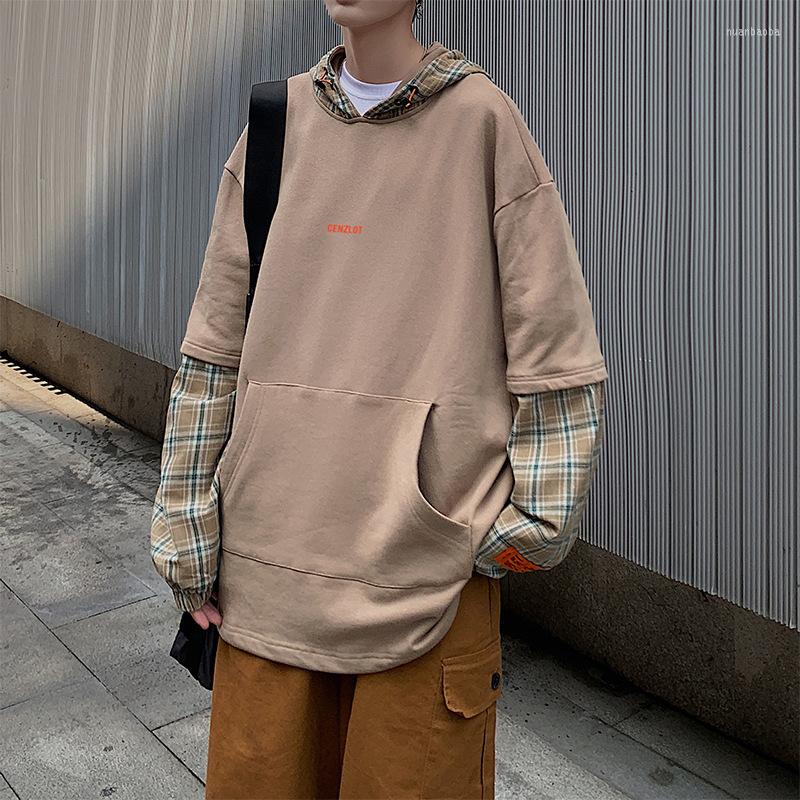 Men's Hoodies Stitching Hooded Fake Two-piece Korean Autumn Ins Trend Student Handsome And Loose Outer Plaid Shirt, Blue
Men's Hoodies Stitching Hooded Fake Two-piece Korean Autumn Ins Trend Student Handsome And Loose Outer Plaid Shirt, Blue
