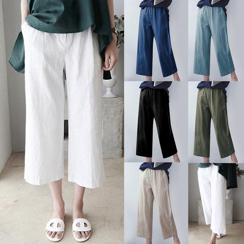 Women's Pants & Capris Wide-Leg Cotton And Linen High Waist Nine-Point Casual, Apricot
Women's Pants & Capris Wide-Leg Cotton And Linen High Waist Nine-Point Casual, Apricot