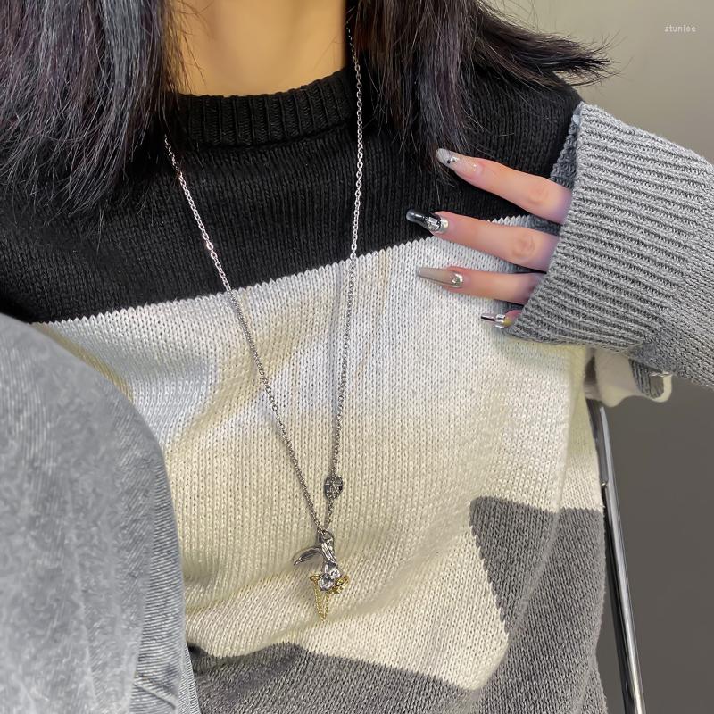 Chains Long Necklace For Women Head Pendant Necklaces Woman High Quality Trend Necklac Silver Color Korean Fashion Lovers Gift
Chains Long Necklace For Women Head Pendant Necklaces Woman High Quality Trend Necklac Silver Color Korean Fashion Lovers Gift