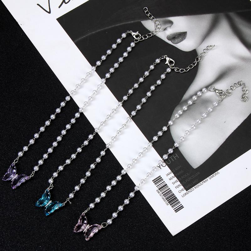 Pendant Necklaces Fashion Butterfly Necklace For Women Girls Pearl Chain Crystal Zircon Collar Statement Jewlery
Pendant Necklaces Fashion Butterfly Necklace For Women Girls Pearl Chain Crystal Zircon Collar Statement Jewlery