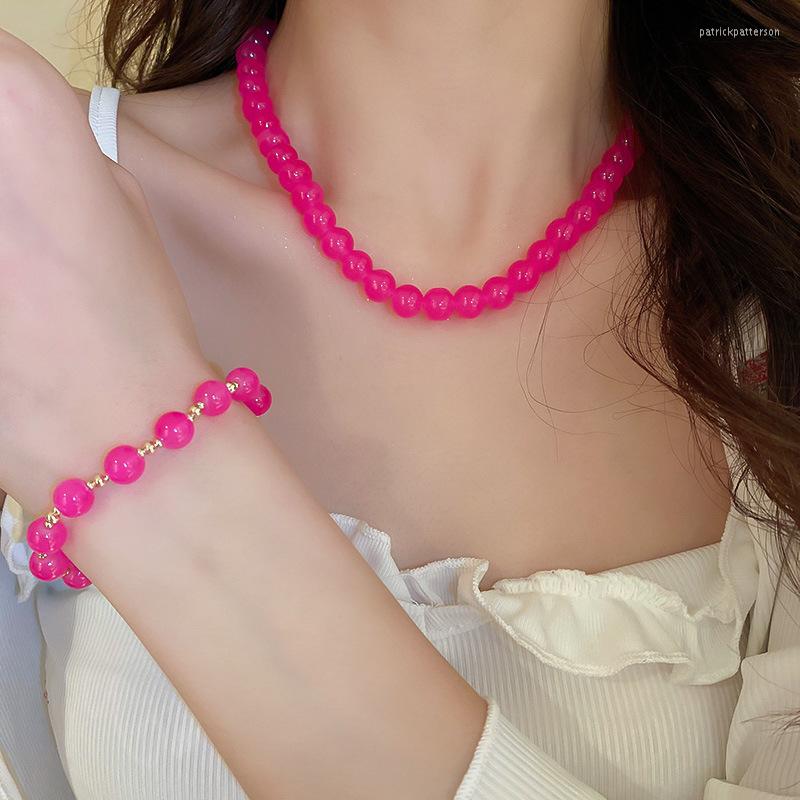 Pendant Necklaces Japan And South Korea Simple Gem Necklace Sweet European American Fashion Trend Solid Color Ladies Bracelet
Pendant Necklaces Japan And South Korea Simple Gem Necklace Sweet European American Fashion Trend Solid Color Ladies Bracelet