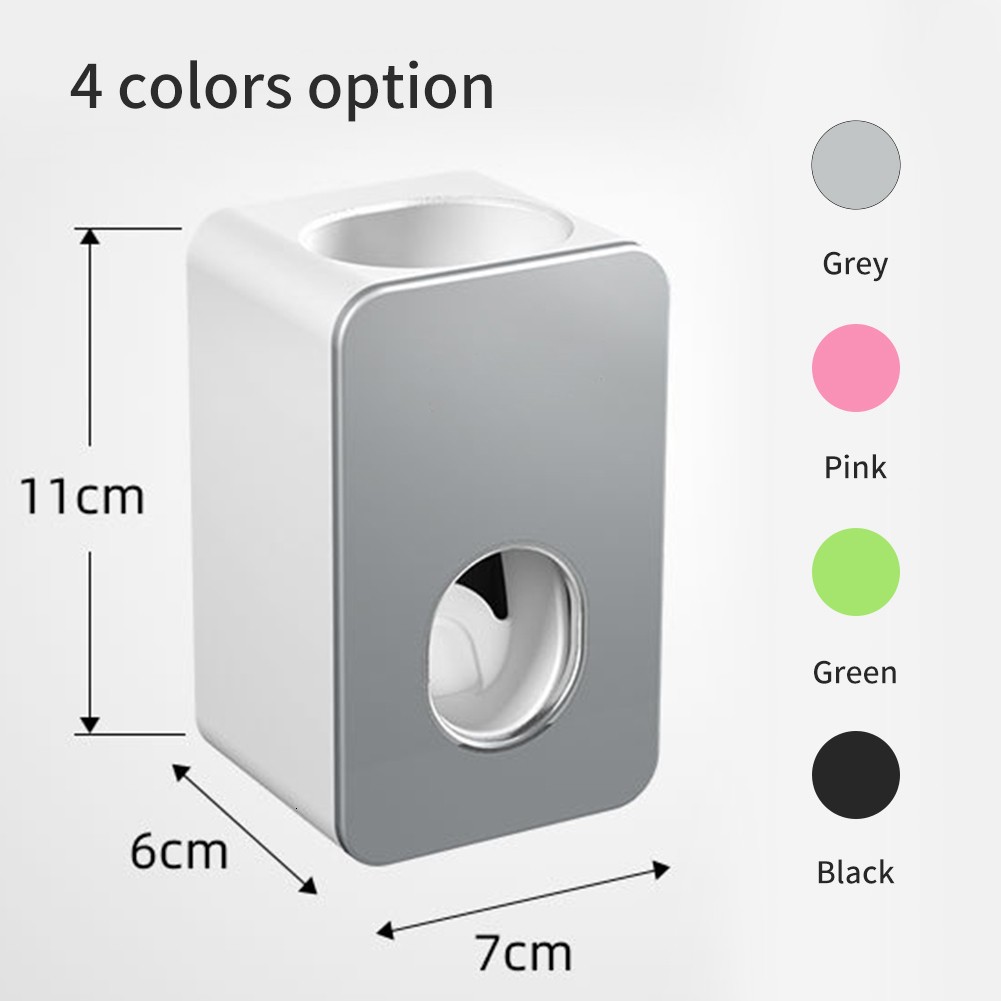 Toothpaste Ykelin Toothpaste Dispenser WallMounted Automatic Toothpaste Squeezer Toothpaste Holder For HoleFree Wall Hanging 230217