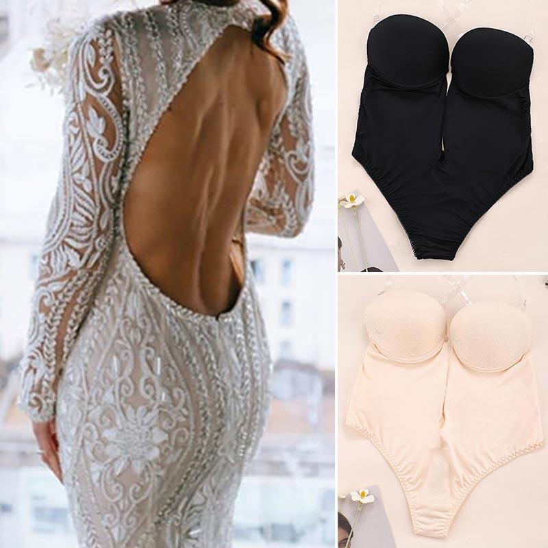 Bustiers & Corsets Women Bra For Backless Dress Black Beige Full Bodyshaper Invisible Push Up Underwear Slimming Bodysuit Body Shaper Brassi
Bustiers & Corsets Women Bra For Backless Dress Black Beige Full Bodyshaper Invisible Push Up Underwear Slimming Bodysuit Body Shaper Brassi