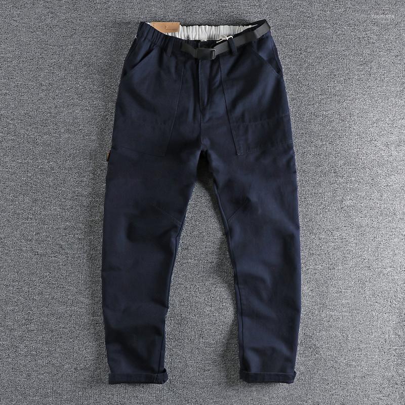 Men' Pants Buckle Belt Three-dimensional Cutting Work Clothes Casual Men' Fashion Large Pocket Youth Solid Color Long 940, Blue
Men' Pants Buckle Belt Three-dimensional Cutting Work Clothes Casual Men' Fashion Large Pocket Youth Solid Color Long 940, Blue