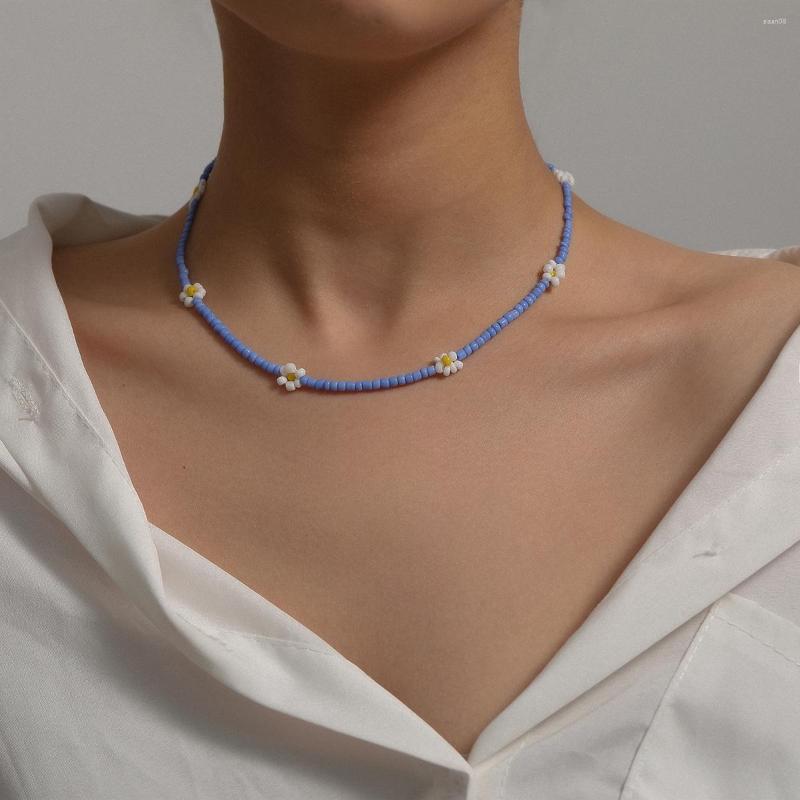 Chains 2023 Korea Lovely Daisy Flowers Colorful Seed Bead Sweet Charm Statement Short Choker Necklace For Women Vacation Jewelry
Chains 2023 Korea Lovely Daisy Flowers Colorful Seed Bead Sweet Charm Statement Short Choker Necklace For Women Vacation Jewelry
