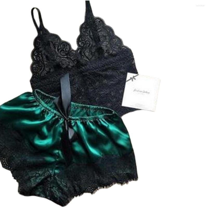 Women' Sleepwear Women Sexy Pajama Sets Silk Satin Lace Lingerie 2pcs Bra Camisole Shorts Ladies Sleepshirts 2023 /F
Women' Sleepwear Women Sexy Pajama Sets Silk Satin Lace Lingerie 2pcs Bra Camisole Shorts Ladies Sleepshirts 2023 /F