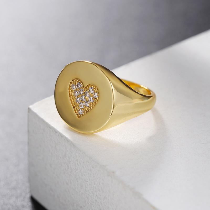 Wedding Rings Chunky Vintage Gold Color Zircon Heart Ring Stacked Accessories Jewelry 2023 Trendy
Wedding Rings Chunky Vintage Gold Color Zircon Heart Ring Stacked Accessories Jewelry 2023 Trendy