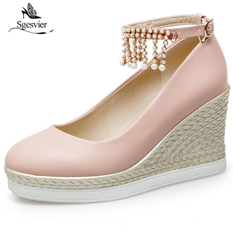 Dress Shoes SGESVIER 2023 Women Pumps Wedge Heels Round Toe For Woman Ankle Straps Platform Heel Spring Casual Lady OX296, Beige
Dress Shoes SGESVIER 2023 Women Pumps Wedge Heels Round Toe For Woman Ankle Straps Platform Heel Spring Casual Lady OX296, Beige