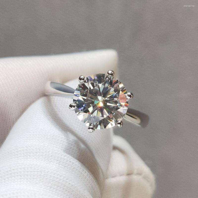 Cluster Rings Inbeaut 925 Silver Excellent Cut 2 Ct D Color Pass Diamond Test Round Moissanite Ring 18K White Gold Plated Wedding Jewelry
Cluster Rings Inbeaut 925 Silver Excellent Cut 2 Ct D Color Pass Diamond Test Round Moissanite Ring 18K White Gold Plated Wedding Jewelry