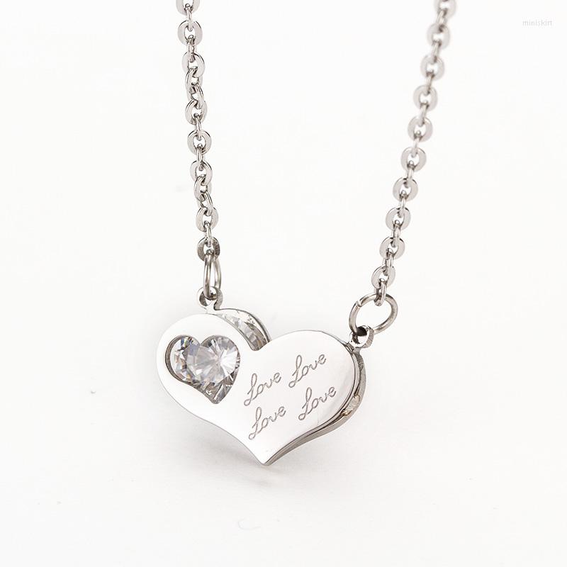 Pendant Necklaces Fashon 316L Stainless Steel Pendants Heart Crystal For Womens Love Accessories 2 Colors
Pendant Necklaces Fashon 316L Stainless Steel Pendants Heart Crystal For Womens Love Accessories 2 Colors