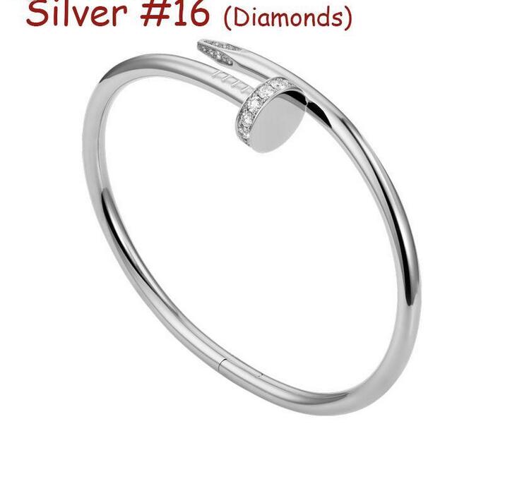 Luxury Designer Nail Bracelet Single Bangle Gold Thin Version With Drill Hollow Tube Sterling Silver Gold Plated Women Lady Jewelry Gift
Luxury Designer Nail Bracelet Single Bangle Gold Thin Version With Drill Hollow Tube Sterling Silver Gold Plated Women Lady Jewelry Gift