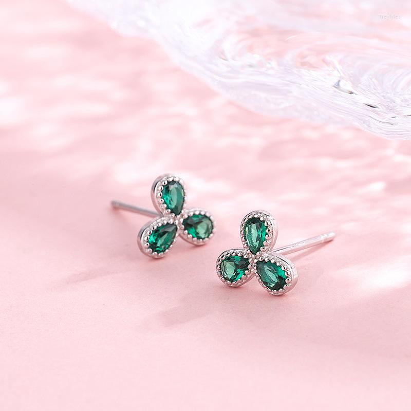 Stud Earrings 925 Sterling Silver Needle Clover Shape Green Zircon Mini Ear Studs Vintage Emerald Jewelry For Women Girls Sweet
Stud Earrings 925 Sterling Silver Needle Clover Shape Green Zircon Mini Ear Studs Vintage Emerald Jewelry For Women Girls Sweet