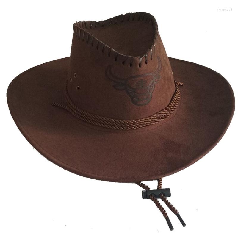 Berets Unisex Western Cowboy Hat With Rope Wide Brim Trendy Cow For Head Printed Jazz Windproof Chilly Outdoor Activiti DXAA, Khaki
Berets Unisex Western Cowboy Hat With Rope Wide Brim Trendy Cow For Head Printed Jazz Windproof Chilly Outdoor Activiti DXAA, Khaki