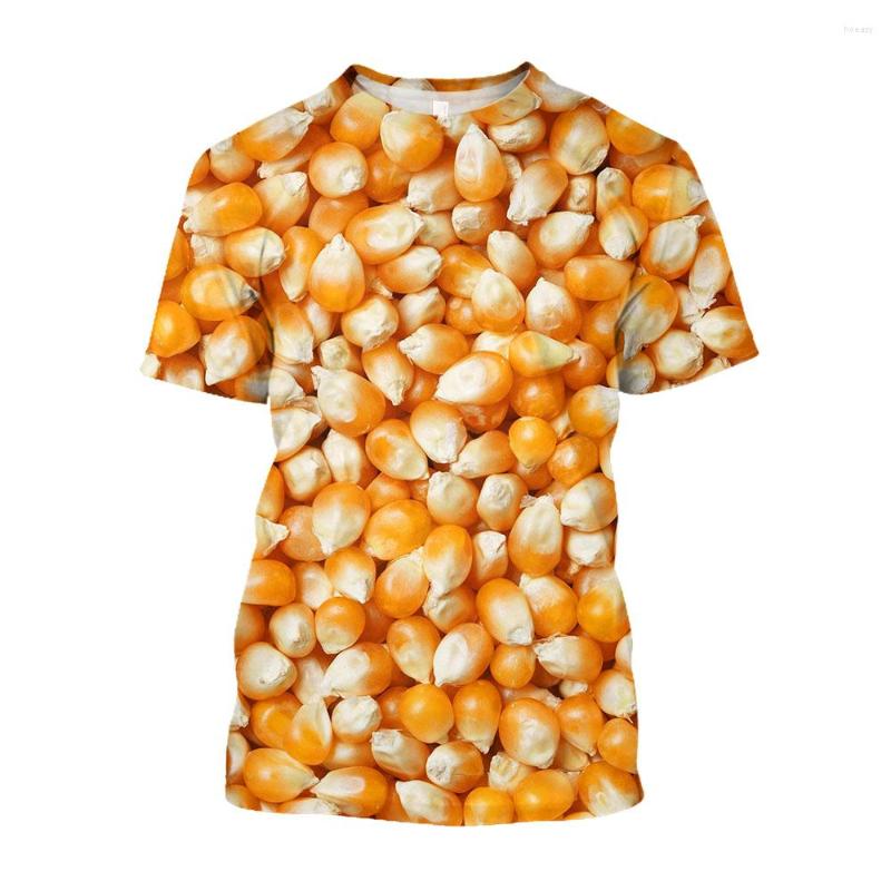 

Men' T Shirts Jumeast 3D Corn Kernels Printed Men T-shirts Aesthetic Loose Smooth Grunge Y2K Alternative Youth Edgy Clothing T-shirty, 02