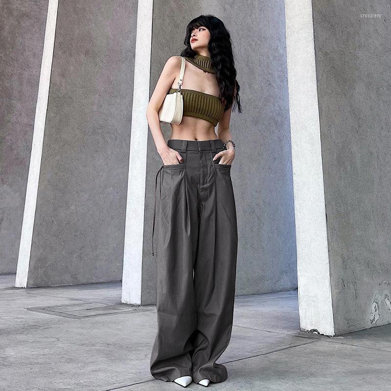 Women' Pants 2023 Distressed Gray Woven Loose Straight-leg High Street Y2k Girl Trousers Korean Style Casual Mopping
Women' Pants 2023 Distressed Gray Woven Loose Straight-leg High Street Y2k Girl Trousers Korean Style Casual Mopping