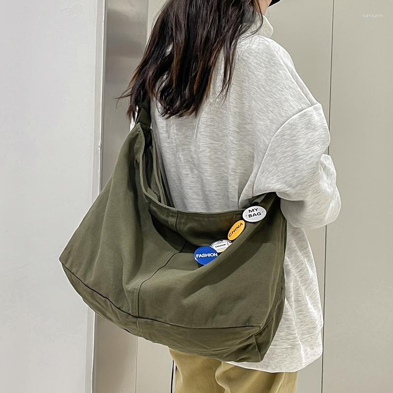 Evening Bags 2023 Oversize Handbag Canvas Teenager Shoulder Bag Women's Messenger Large Ladies Casual Travel Crossbody Purse, White
Evening Bags 2023 Oversize Handbag Canvas Teenager Shoulder Bag Women's Messenger Large Ladies Casual Travel Crossbody Purse, White
