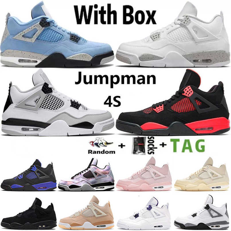 High NEW J4 Jorda Jordam 4 Basketball Shoes IV Mens Womens Jumpman Jorden4s Jorden 4 Offs White 4s Military Black Cats University Blue Red, 13
High NEW J4 Jorda Jordam 4 Basketball Shoes IV Mens Womens Jumpman Jorden4s Jorden 4 Offs White 4s Military Black Cats University Blue Red, 13