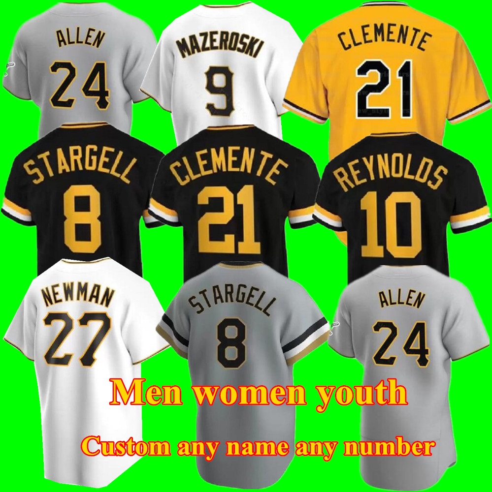 Pittsburgh 2023 Pirates Baseball Jersey Willie Stargell Roberto Clemente 6 Anthony Alford 3 Cole Tucker 55 Roberto Perez 18 Ben Gamel 2 Michael Chavis 24 Greg Allen, As pic
Pittsburgh 2023 Pirates Baseball Jersey Willie Stargell Roberto Clemente 6 Anthony Alford 3 Cole Tucker 55 Roberto Perez 18 Ben Gamel 2 Michael Chavis 24 Greg Allen, As pic