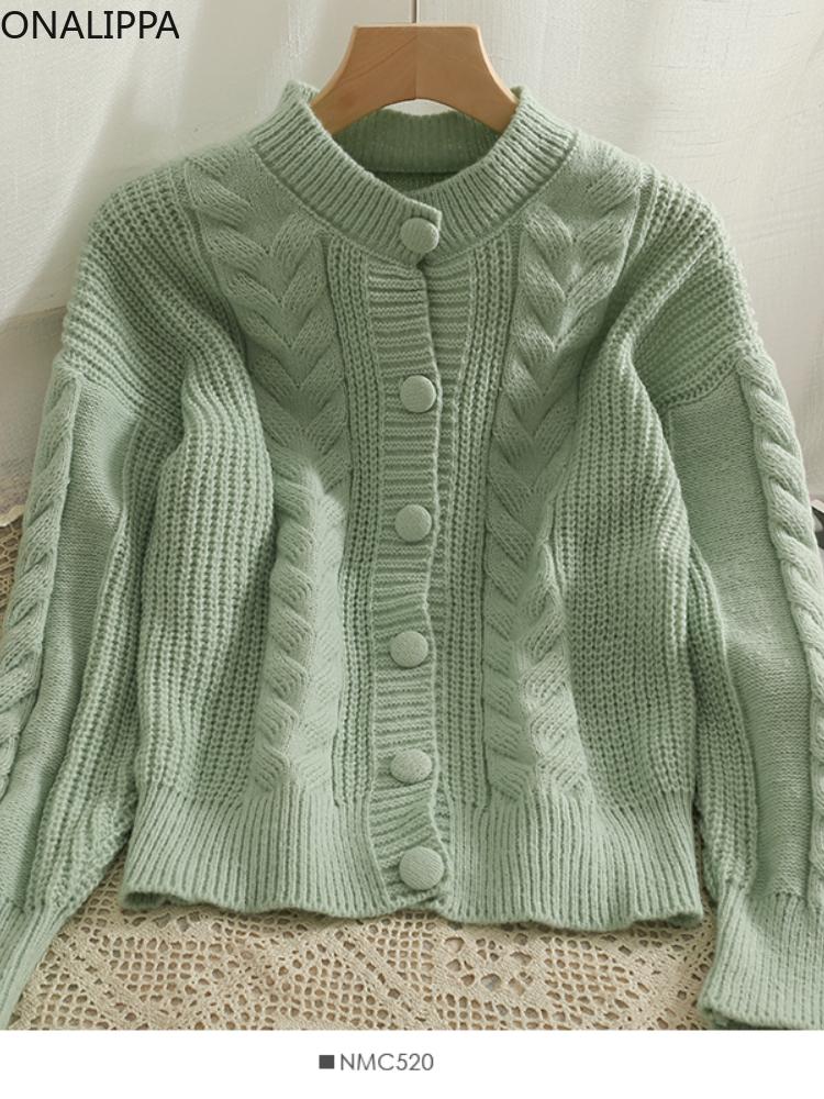 Women's Knits & Tees Onalippa Solid Color Pattern Cardigan Autumn Long Sleeve Single Breasted Loose Knitted Sweater Coat Women Lazy Style Ja, Green
Women's Knits & Tees Onalippa Solid Color Pattern Cardigan Autumn Long Sleeve Single Breasted Loose Knitted Sweater Coat Women Lazy Style Ja, Green