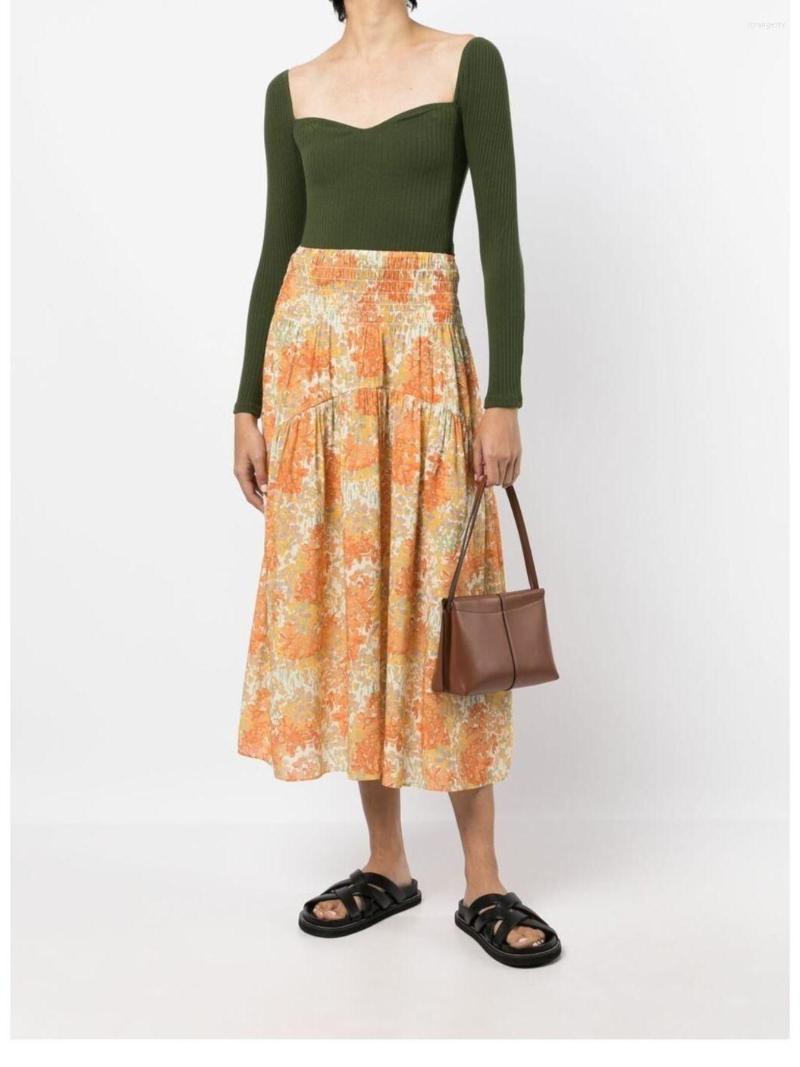 Skirts Women Floral Print Midi Skirt Two Wear Ladies Elastic High Waist Strapless Mini Dress Female Pleated Robes 2023 Summer
Skirts Women Floral Print Midi Skirt Two Wear Ladies Elastic High Waist Strapless Mini Dress Female Pleated Robes 2023 Summer