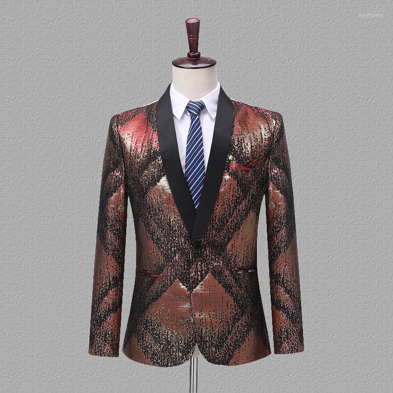 Men' Suits Men Business Formal Suit Singer Host Trend Costume Wedding Luxury Colorful Blazer For, Blue
Men' Suits Men Business Formal Suit Singer Host Trend Costume Wedding Luxury Colorful Blazer For, Blue