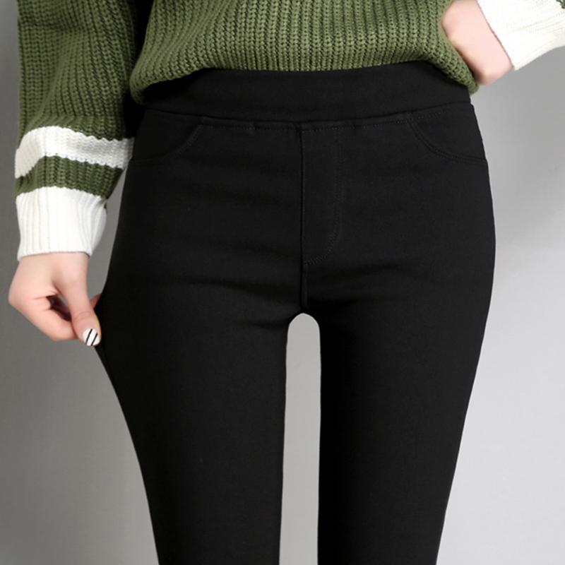 Women' Pants Women Skinny Casual High Waist Slim Winter Warm Plush Slack Lady Tight Pencil Female Long Straight Stretch Trousers & Capris, Thick pants plush
Women' Pants Women Skinny Casual High Waist Slim Winter Warm Plush Slack Lady Tight Pencil Female Long Straight Stretch Trousers & Capris, Thick pants plush