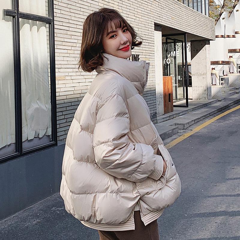 Women' Down 2023 Korean Loose Thickened Jacket Short Trendy Small Stand Collar White Duck Bread, Black
Women' Down 2023 Korean Loose Thickened Jacket Short Trendy Small Stand Collar White Duck Bread, Black