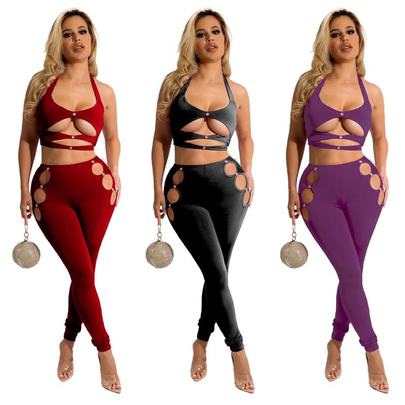 Women' Two Piece Pants Wholesale Items For Business Sexy Women Clothes Set Hollow Out Cut Crop Top Legging Slim Pant Short Sets WomenWomen, Black
Women' Two Piece Pants Wholesale Items For Business Sexy Women Clothes Set Hollow Out Cut Crop Top Legging Slim Pant Short Sets WomenWomen, Black