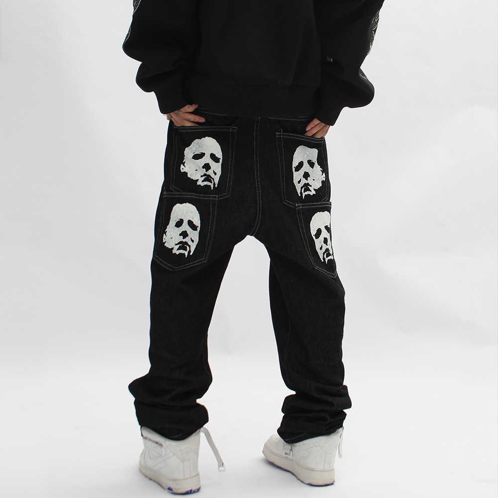Men's Jeans Michael Myers Baggy Man Trendyol Men Skeleton Pants Y2k Print Hip Hop Oversize Vintage Streetwear Wide Leg Widthl5h9, Black
Men's Jeans Michael Myers Baggy Man Trendyol Men Skeleton Pants Y2k Print Hip Hop Oversize Vintage Streetwear Wide Leg Widthl5h9, Black