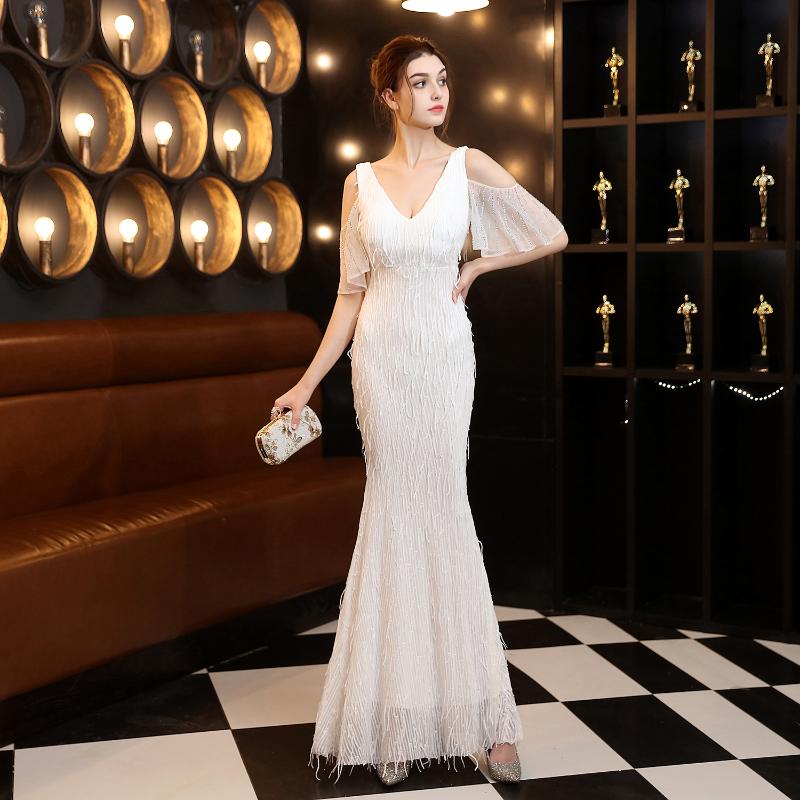 Party Dresses Luxury Sequin Glisten Tassel Cocktail Dress Ladies V Neck Lace Off Shoulder Mermaid White Bodycon Long Evening DressParty, Gold
Party Dresses Luxury Sequin Glisten Tassel Cocktail Dress Ladies V Neck Lace Off Shoulder Mermaid White Bodycon Long Evening DressParty, Gold