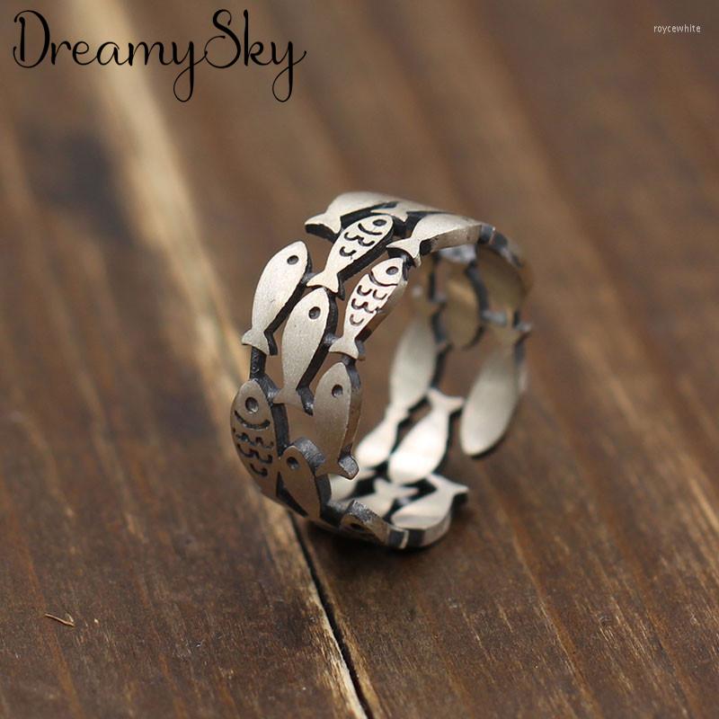 Wedding Rings Vintage Opening Fish Ring For Women Men Female Geometric Trendy Jewelry Gifts 2023
Wedding Rings Vintage Opening Fish Ring For Women Men Female Geometric Trendy Jewelry Gifts 2023