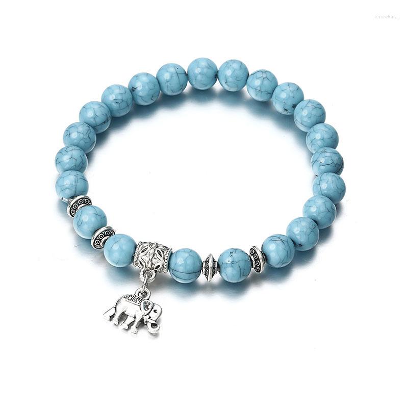 Strand Vintage Boho Charm Bracelets Women Bangles Natural Stone Elephant Pendant Bead Bracelet Exquisite Jewelry
Strand Vintage Boho Charm Bracelets Women Bangles Natural Stone Elephant Pendant Bead Bracelet Exquisite Jewelry